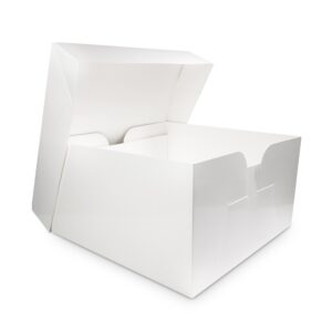 Doric Cake Box Wedding White Square 18" x 18" x 6"
