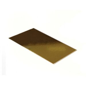 Cake Board/Drum Gold Rectangle 10" x 14" (4mm thick)